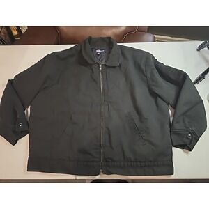 Vintage‎ Dickies Full Zip Work Jacket Black Size 2XL Insulated